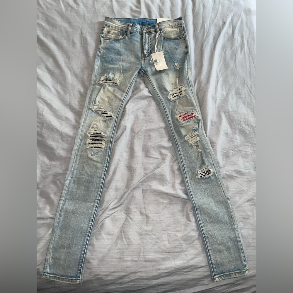 X214 Stretch Demin - Light Blue